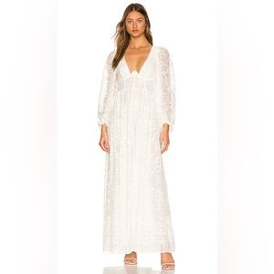 Madeline Maxi Dress in White by For Love and Lemons